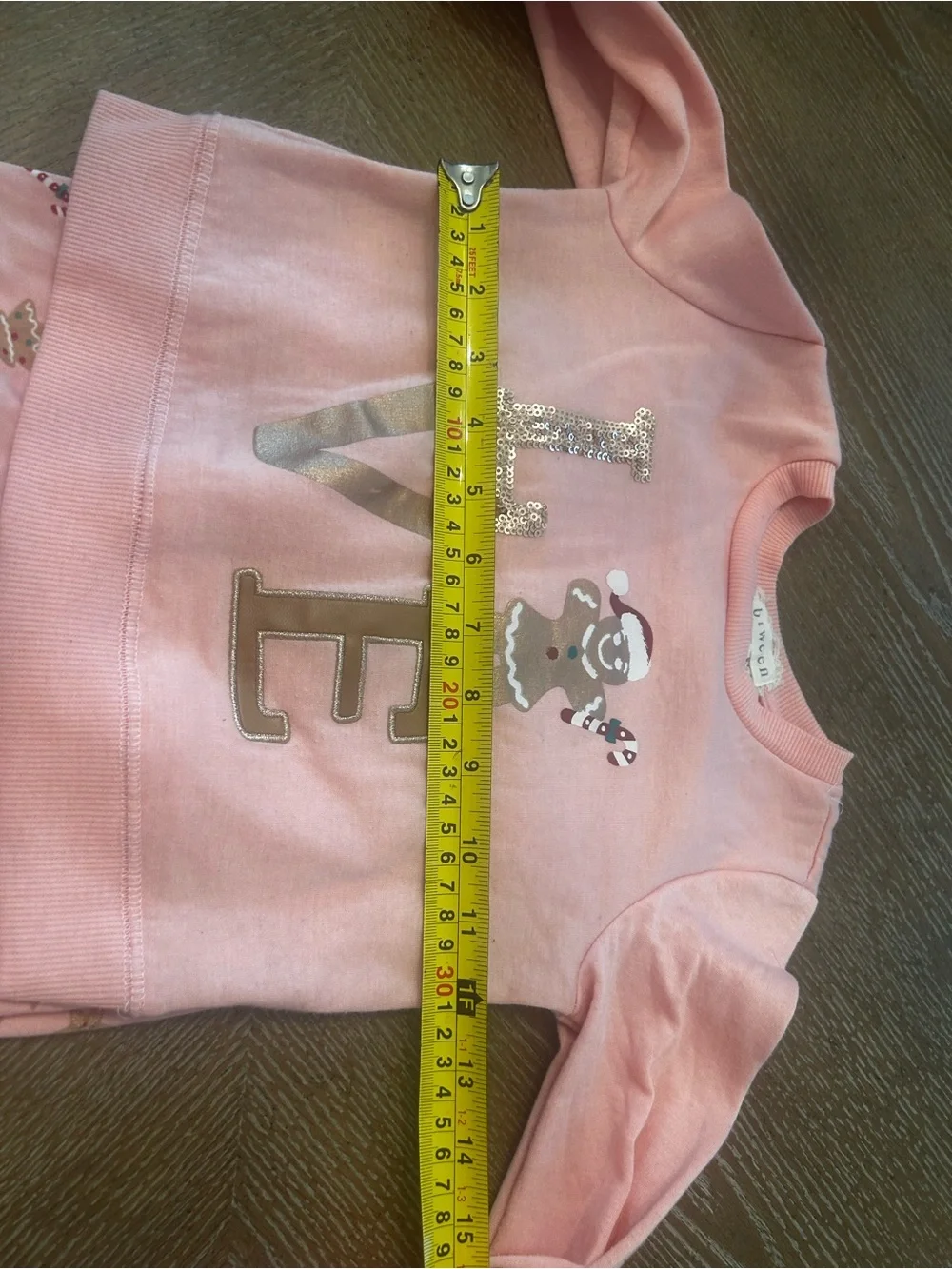 Children's Pink 'LOVE' Gingerbread outfit